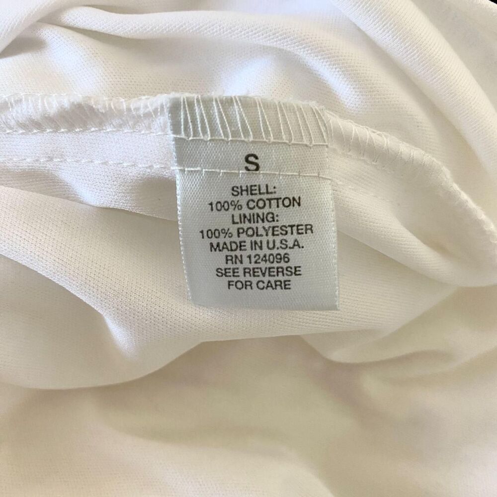 Dressbarn Made in USA Boho Cottage Core White Cotton Midi Maxi Skirt S - Picture 6 of 6